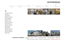 Tablet Screenshot of centrepointarchitects.com